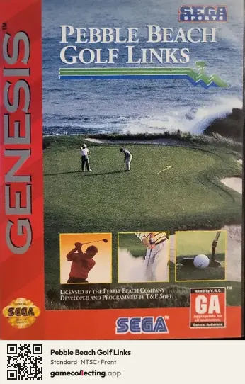 Pebble Beach Golf Links Sega Mega Drive / Genesis, NTSC box front