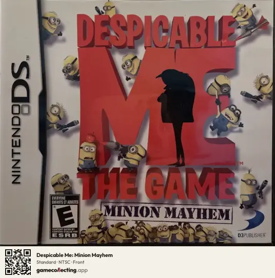 Despicable Me: Minion Mayhem Nintendo DS, NTSC box front