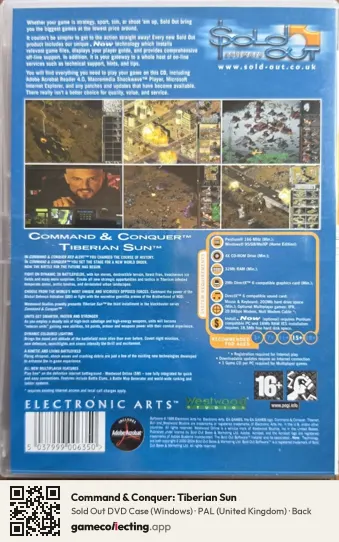 Command & Conquer: Tiberian Sun Computer, United Kingdom box back