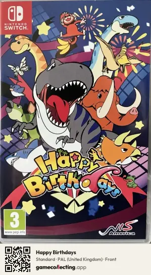 Happy Birthdays Nintendo Switch, United Kingdom box front
