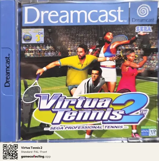 Virtua Tennis 2 Sega Dreamcast, PAL box front
