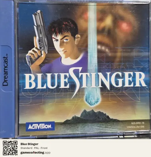 Blue Stinger Sega Dreamcast, PAL box front