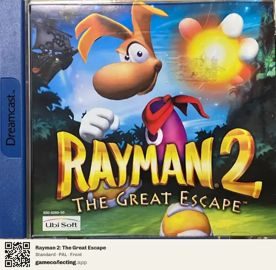 Rayman 2: The Great Escape Sega Dreamcast, PAL box front