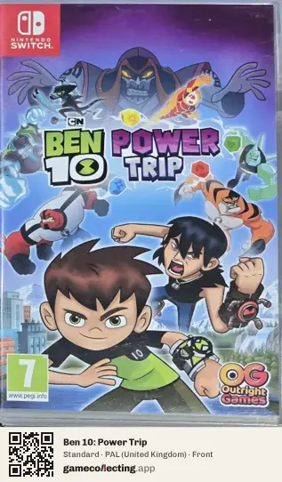 Ben 10: Power Trip Nintendo Switch, United Kingdom box front