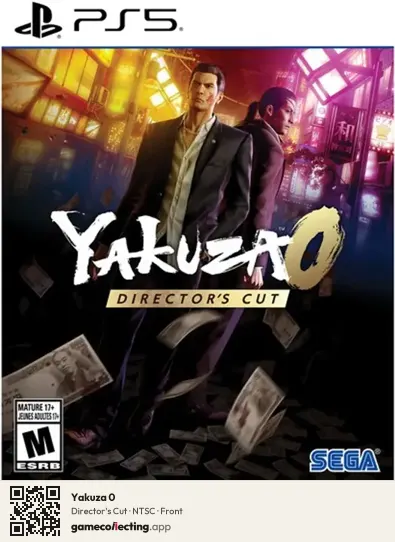 Yakuza 0 PlayStation 5, NTSC box front