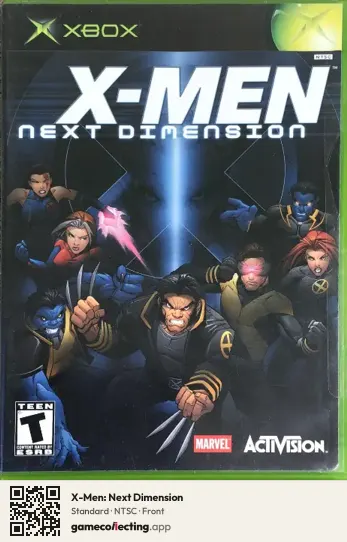 X-Men: Next Dimension Xbox, NTSC box front
