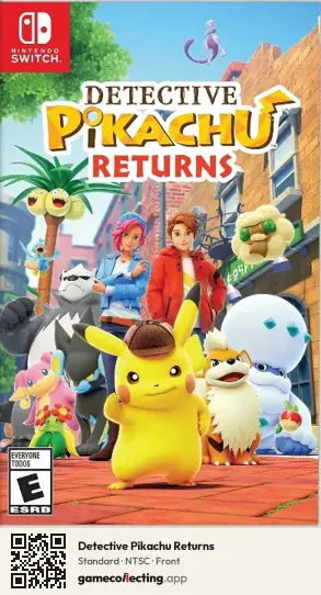 Detective Pikachu Returns Nintendo Switch, NTSC box front