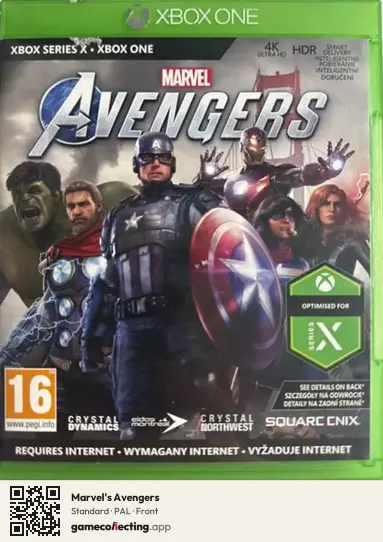 Marvel's Avengers Xbox One, PAL box front