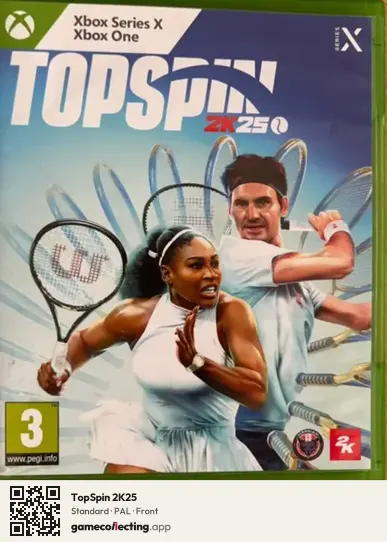 TopSpin 2K25 Xbox Series X, PAL box front