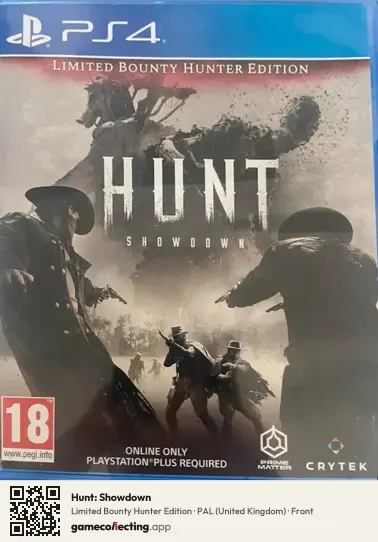 Hunt: Showdown PlayStation 4, United Kingdom box front