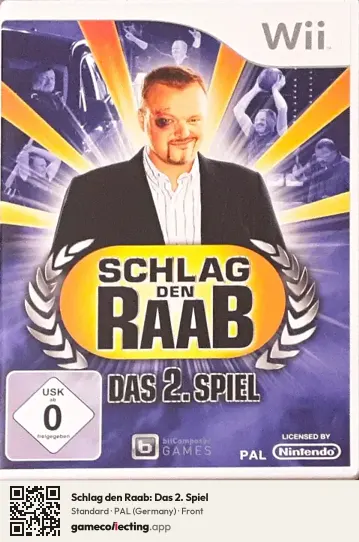 Schlag den Raab: Das 2. Spiel Nintendo Wii, Germany box front