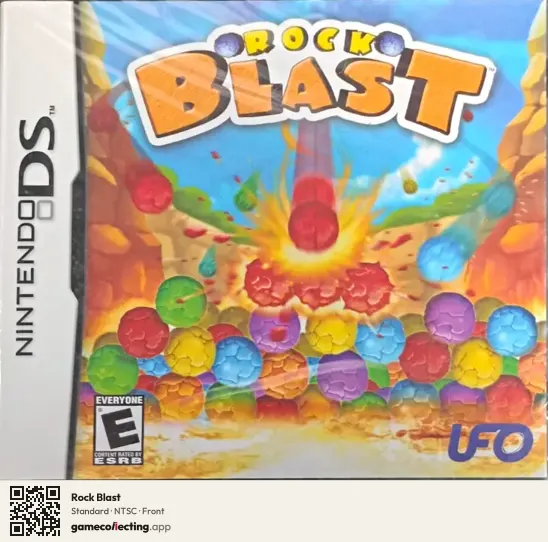 Rock Blast Nintendo DS, NTSC box front