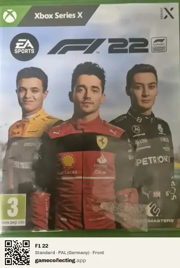 F1 22 Xbox Series X, Germany box front