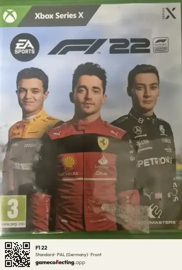 F1 22 Xbox Series X, Germany box front