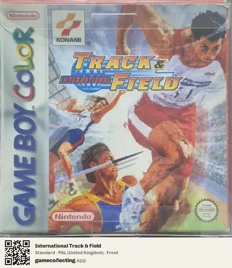 International Track & Field Game Boy Color, United Kingdom box front