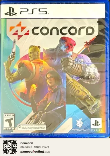 Concord PlayStation 5, NTSC box front