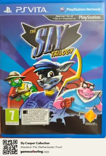 Sly Cooper Collection PlayStation Vita, Netherlands box front