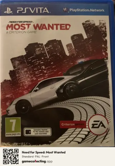Need for Speed: Most Wanted PlayStation Vita, PAL box front