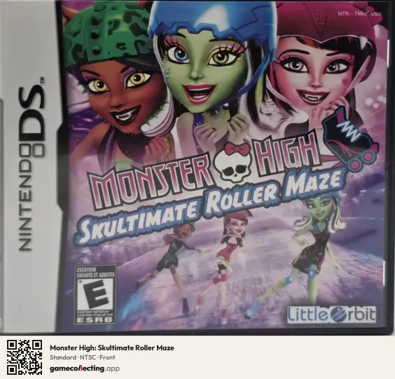 Monster High: Skultimate Roller Maze Nintendo DS, NTSC box front