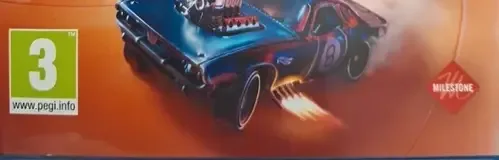 Hot Wheels Unleashed, the PEGI square on its front