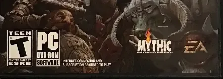Warhammer Online: Age of Reckoning, the ESRB box on its front