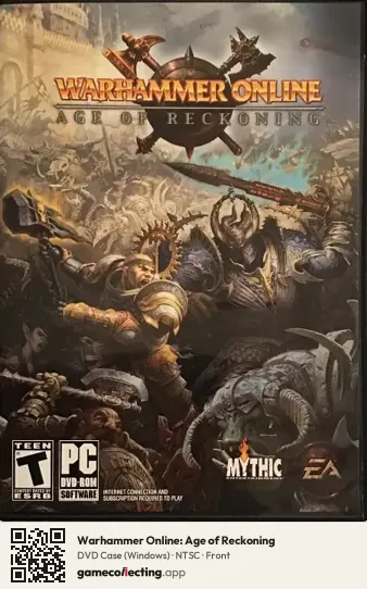 Warhammer Online: Age of Reckoning Computer, NTSC box front