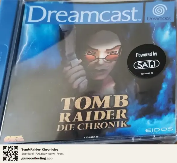 Tomb Raider: Chronicles Sega Dreamcast, Germany box front