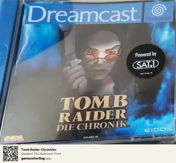 Tomb Raider: Chronicles Sega Dreamcast, Germany box front