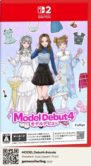 MODEL Debut4 #nicola Nintendo Switch 2, Asia box front