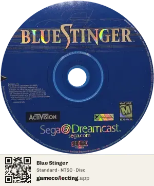 Blue Stinger Sega Dreamcast, NTSC disc