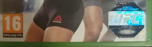 EA Sports UFC 2, the PEGI square on its front