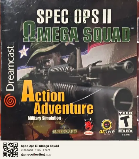 Spec Ops II: Omega Squad Sega Dreamcast, NTSC box front