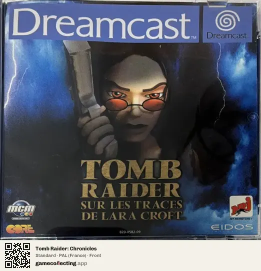 Tomb Raider: Chronicles Sega Dreamcast, France box front