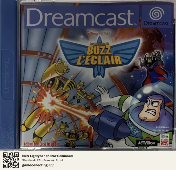Buzz Lightyear of Star Command Sega Dreamcast, France box front