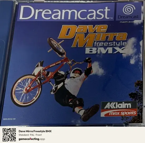 Dave Mirra Freestyle BMX Sega Dreamcast, PAL box front