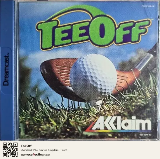 Tee Off Sega Dreamcast, United Kingdom box front