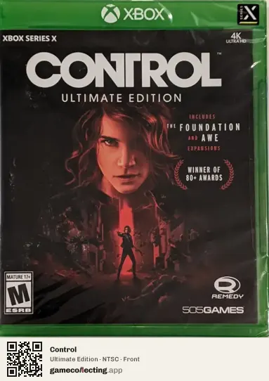 Control Xbox Series X, NTSC box front