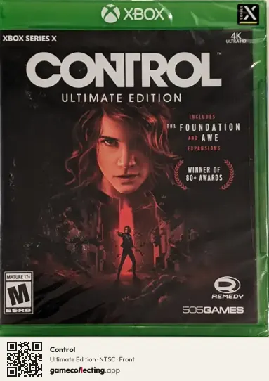 Control Xbox Series X, NTSC box front