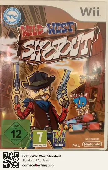 Colt's Wild West Shootout Nintendo Wii, PAL box front