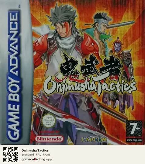 Onimusha Tactics Game Boy Advance, PAL box front
