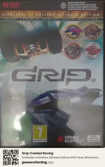 Grip: Combat Racing Computer, PAL box front
