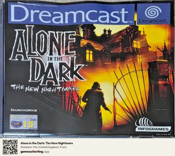 Alone in the Dark: The New Nightmare Sega Dreamcast, United Kingdom box front