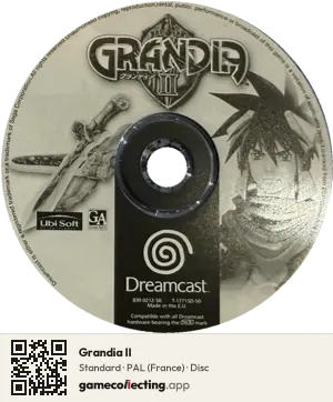 Grandia II Sega Dreamcast, PAL disc