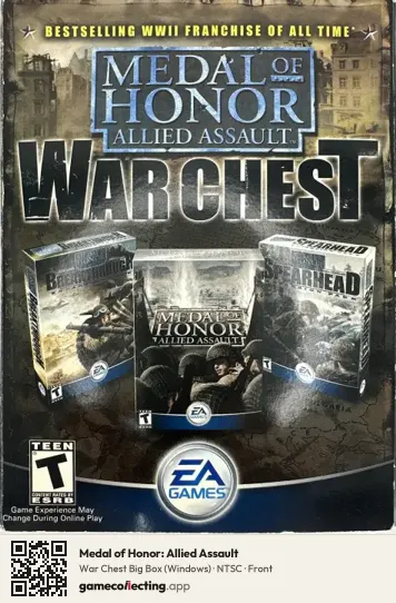Medal of Honor: Allied Assault Computer, NTSC box front