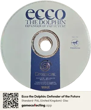 Ecco the Dolphin: Defender of the Future Sega Dreamcast, PAL disc