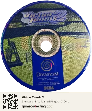 Virtua Tennis 2 Sega Dreamcast, PAL disc