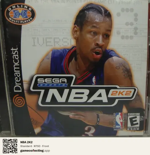 NBA 2K2 Sega Dreamcast, NTSC box front