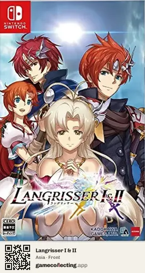 Langrisser I & II Nintendo Switch, Asia box front