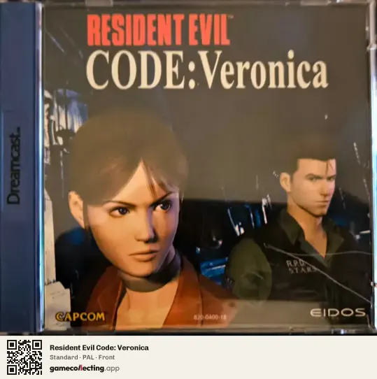 Resident Evil Code: Veronica Sega Dreamcast, PAL box front