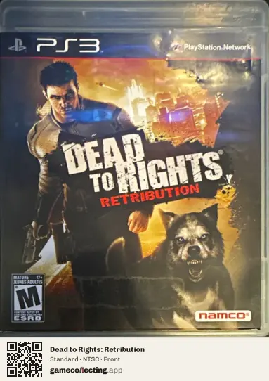 Dead to Rights: Retribution PlayStation 3, NTSC box front